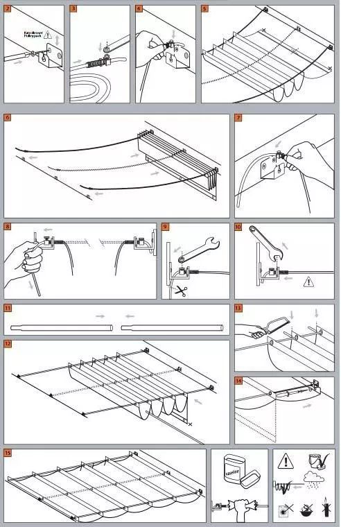 the instructions for how to install and use an overhead roofing system in a home