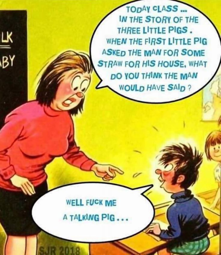 a comic strip with a woman talking to a child