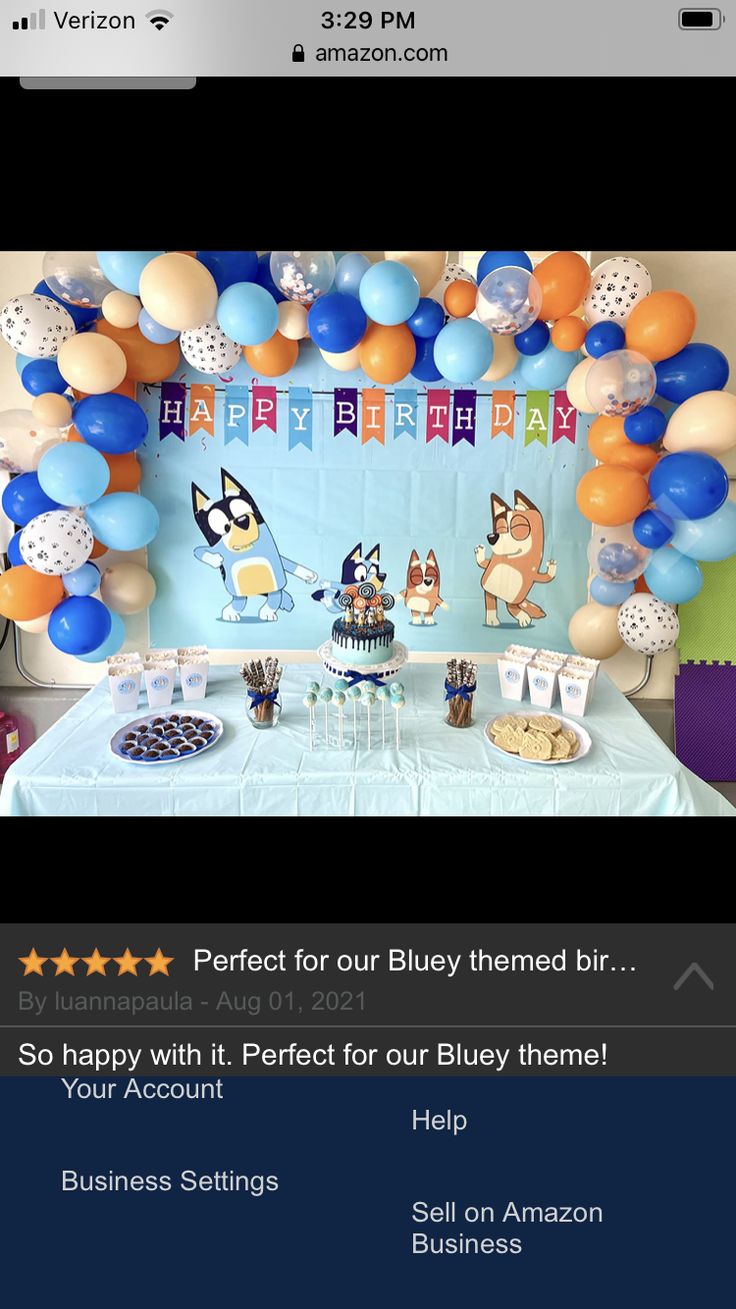 an image of a birthday party with balloons