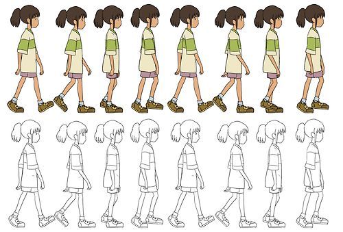 an animation character's step - by - step guide on how to draw a girl