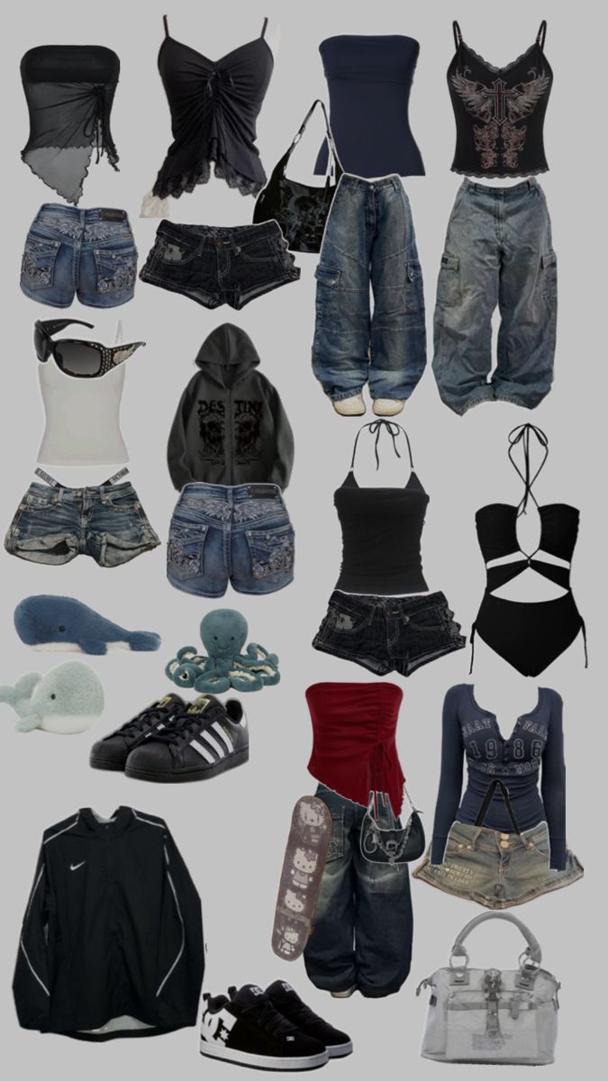 grunge maybe outfits? Streetwear Aesthetic Outfits, Clean Girl Style, Outfit Recipes, Emo Outfit, Trashy Outfits, Good Outfits, Fit Inspired, Creating Outfits, Streetwear Grunge