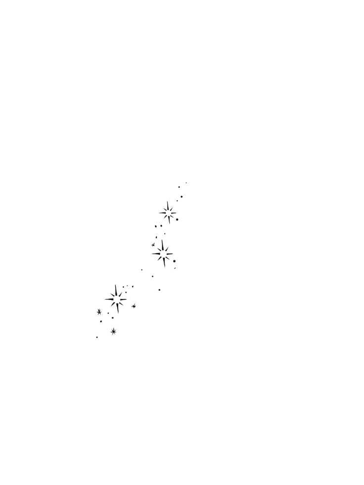 a black and white photo of fireworks in the sky with stars coming out of them