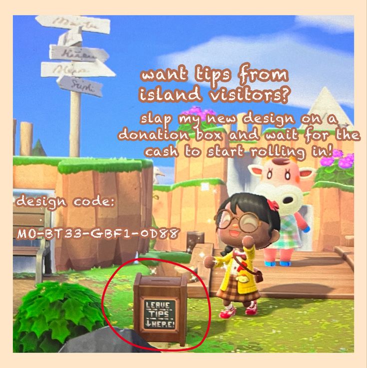 an animal crossing game with the caption that says, what tips from island visitors?