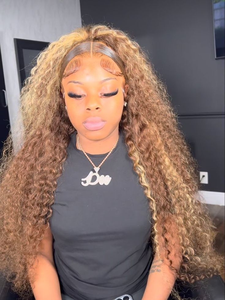 Fluffy Ponytail, Highlight Wig, Loose Deep Wave, Frontal Wig Hairstyles, Quick Weave Hairstyles, Frontal Hairstyles, Deep Wave Hairstyles, Dope Hairstyles, Hair Ponytail Styles