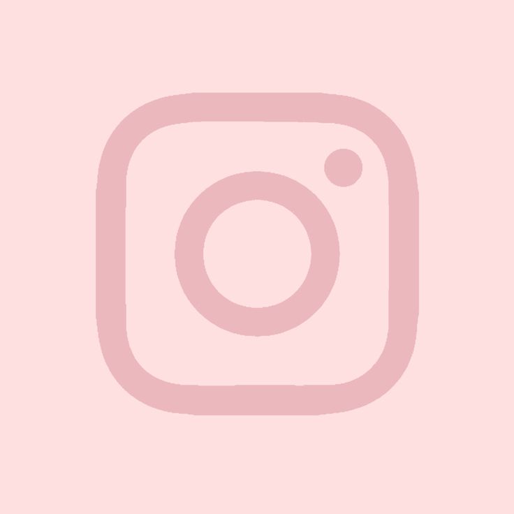 the instagram logo on a pink background