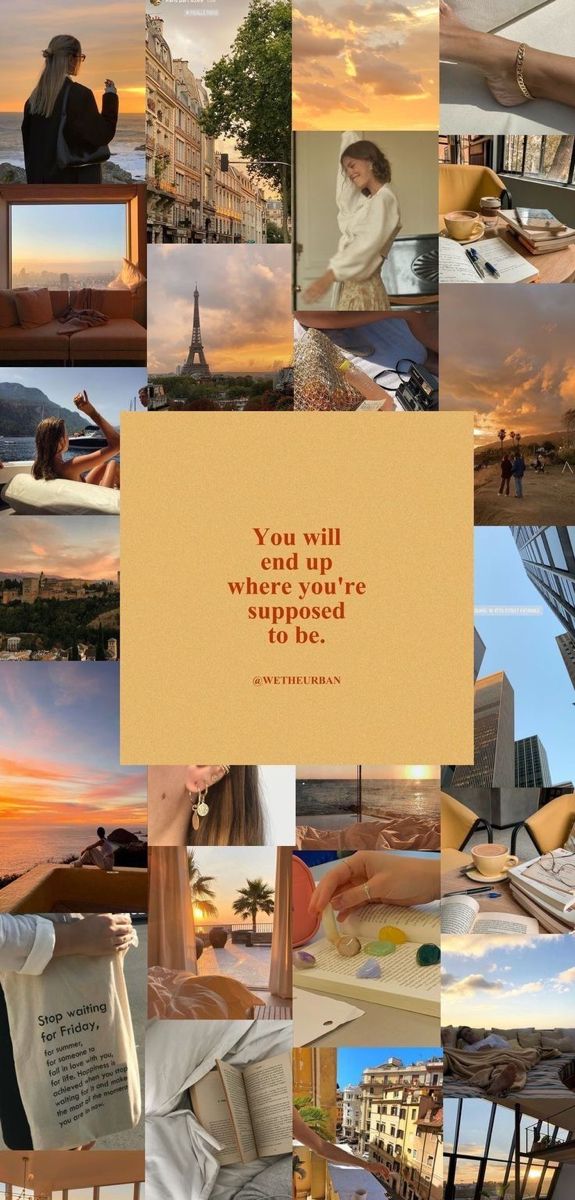 a collage of photos with the words you will end up when you're supposed