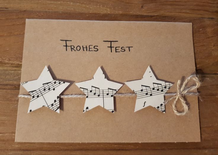 three paper stars are tied up on a piece of brown paper with the words troubles test written above them