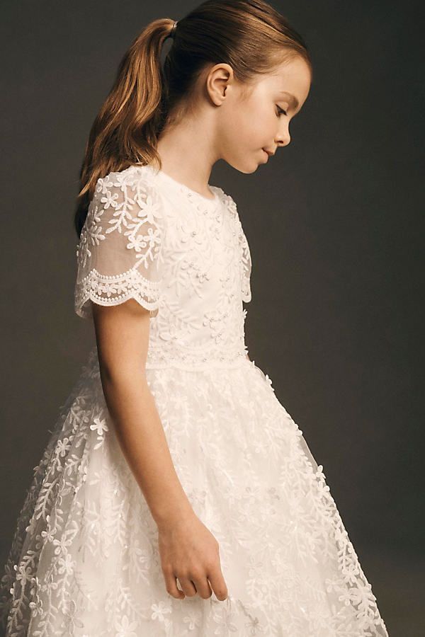 Flower Girl Dresses Outdoor Wedding, First Communion Lace Dress, Older Flower Girl Dresses, First Communion Dresses Catholic, 1st Communion Dresses, Flower Girl Dress With Sleeves, Flower Girl Dresses White, Comunion Dress, Communion Dresses Lace