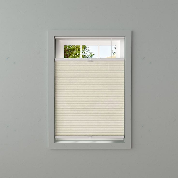 a window that has a blind in it