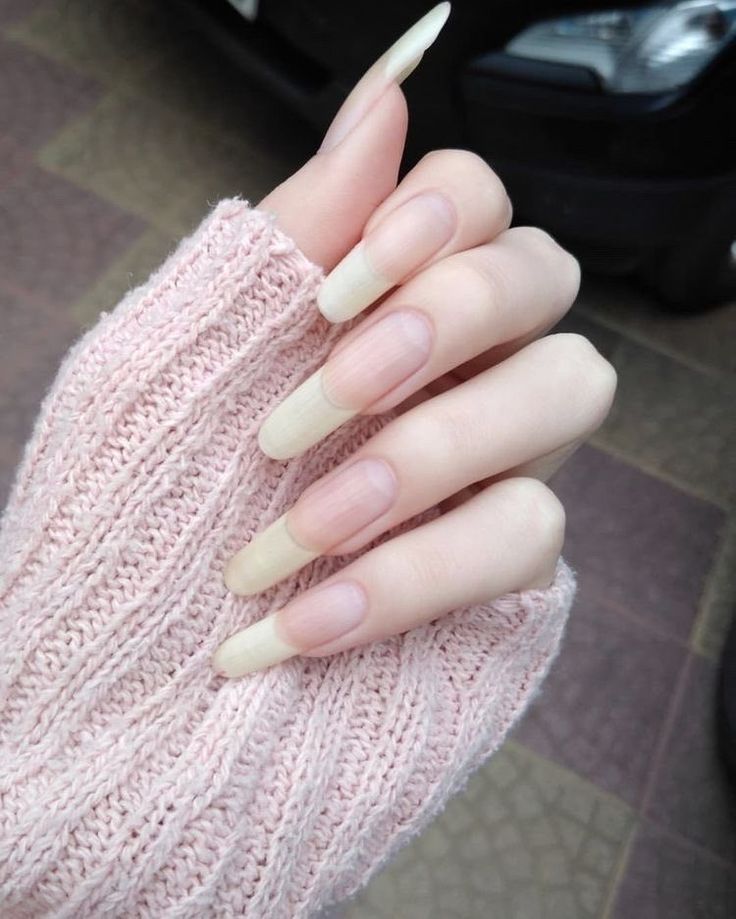 Long Real Nails, Natural Nails Real, Nails 2023 Trends, Long Natural Nails, Trends Nails, 2023 Trends, Nails 2023, Bling Acrylic Nails, I Love Nails