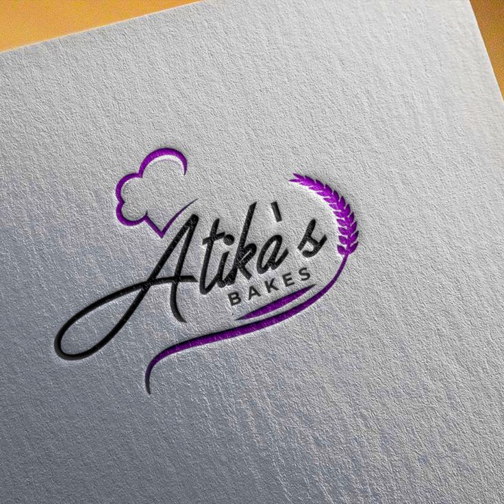 the logo for atka's bakes is shown on top of a piece of paper