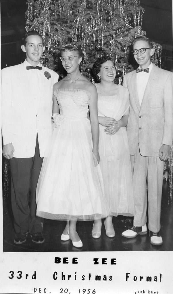 at the formal dance in1956 Stockton, California Prom Pictures Couples Black, 1950s Prom, 50s Prom, Zombie Prom, 1950s Women, Stockton California, Prom Pictures Couples, 1950’s Fashion, Christmas Dance