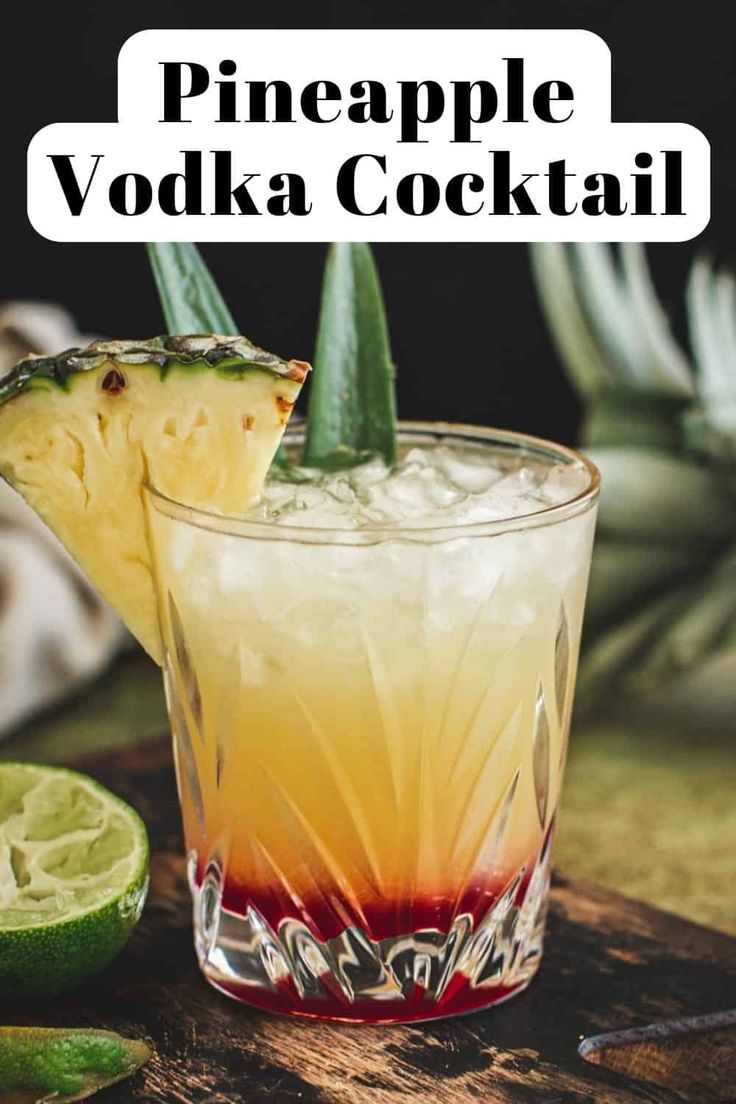 If you're looking for a refreshing and tropical cocktail, a Pineapple Vodka Cocktail is a great option. Made using pineapple juice, vodka, and lime juice with just a splash of grenadine. This drink is perfect for sipping on a hot summer day or to transport you to a warm and sunny destination. Pineapple Vodka Drinks Recipes, Pineapple Vodka Cocktails, Cocktails With Pineapple Juice, Pineapple Vodka Drinks, Drinks With Grenadine, Vodka And Pineapple Juice, Nails For Halloween, Pineapple Vodka, Halloween Nail Art Ideas