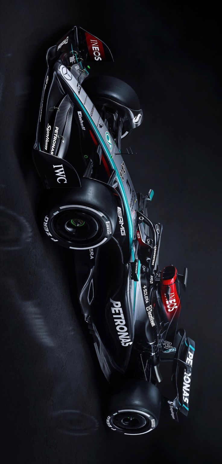 the new williams racing car is shown from above