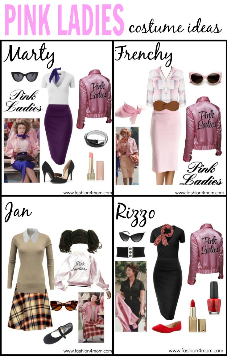 the pink ladies costume ideas for halloween and valentine's day are in full swing