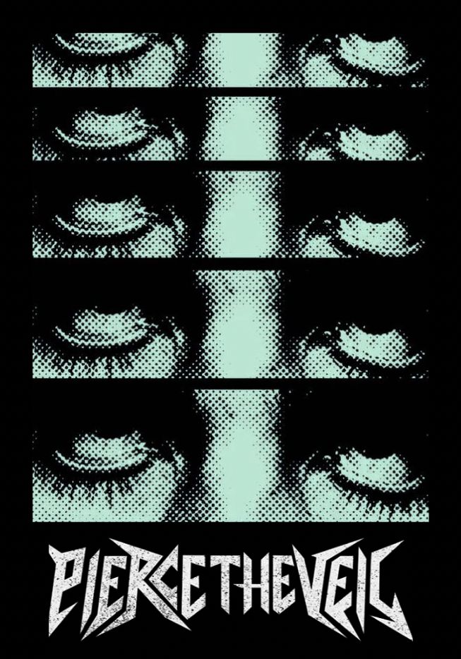 an image of eyes with the words berethevel on it in black and white