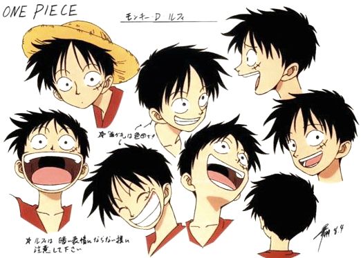 an anime character's face expressions are shown