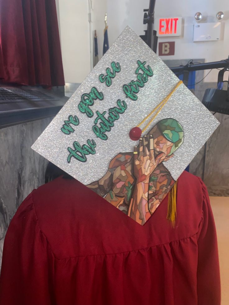 #frankocean #graduation #capdesign Napoleon Dynamite Graduation Cap, Graduation Cap Designs Rod Wave, Frank Ocean Grad Cap Ideas, Jersey Shore Graduation Caps, Rod Wave Graduation Cap, Grad Cap Ideas Frank Ocean, Album Cover Grad Cap, Frank Ocean Graduation Cap Ideas, Tyler The Creator Cap Graduation