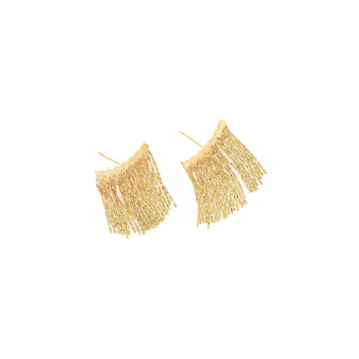 "★18K Gold Filled Tassel Chain Earrings, Micropavé CZ Pierced Earrings, Curved Earrings, DIY Jewelry Making Supplies, 29x20.7x13.5mm★ ★We offer retail and wholesale prices ★Each Pendant is handmade just for you. Since these are handmade there might be a slight difference in the product. ★Size：29x20.7x13.5mm ★Color:Gold ★Quantity:1 pair/5 pair/10 pair ★For more Earrings, please click this link: https://www.etsy.com/shop/Chenms12?ref=seller-platform-mcnav&section_id=36708194 ---------------------- Curved Earrings, Earrings Diy, Earrings Drop, Diy Schmuck, Keep Jewelry, Chain Earrings, Diy Jewelry Making, Jewelry Making Supplies, Jewelry Earrings Studs