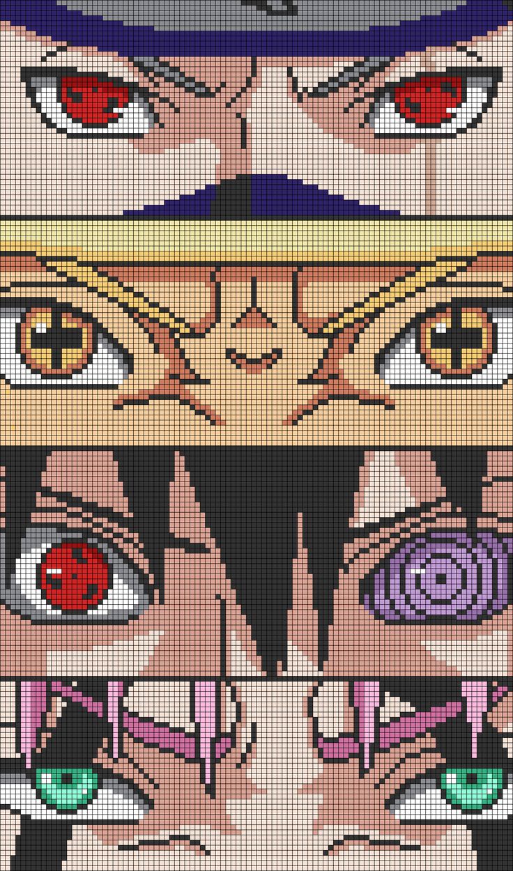 Alpha pattern 77814  BraceletBook  Easy pixel art Pixel art Anime  pixel art