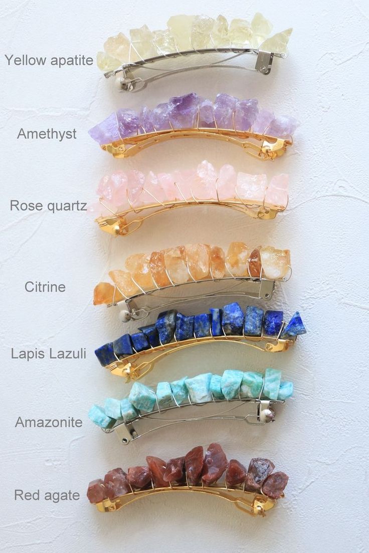 Barrette Clips Diy, Gemstone Hair Accessories, Hair Clips Handmade, Beaded Hair Clip, Hair Clips Design, Beaded Hair Accessories, Diy Hair Clips, Diy Hair Clip, Metal Hair Accessories