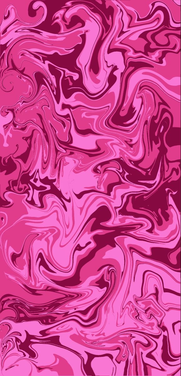 an abstract pink and black background with swirly lines in the shape of waves on it