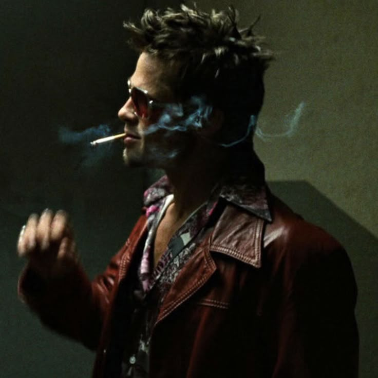 Tyler Durden, Brad Pitt, Literally Me, Actors, Wallpapers, Film, Wall, Red, Leather