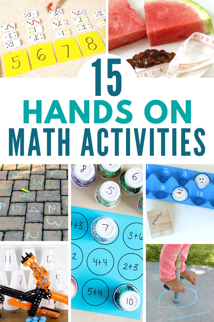 15 hands on math activities for kids