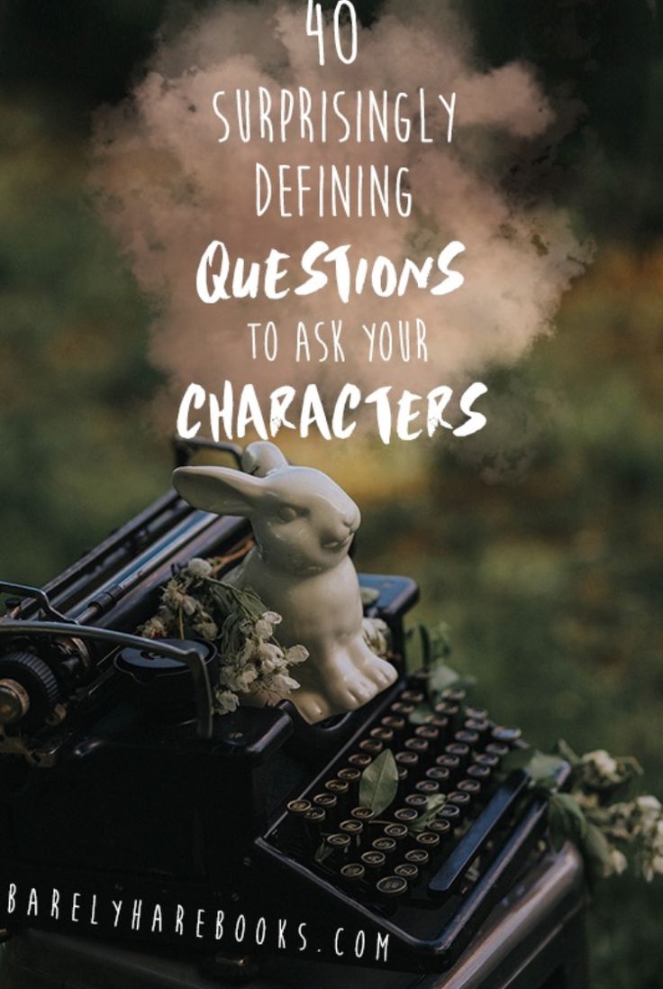 an old typewriter with the words 10 surprising questions to ask your characters on it