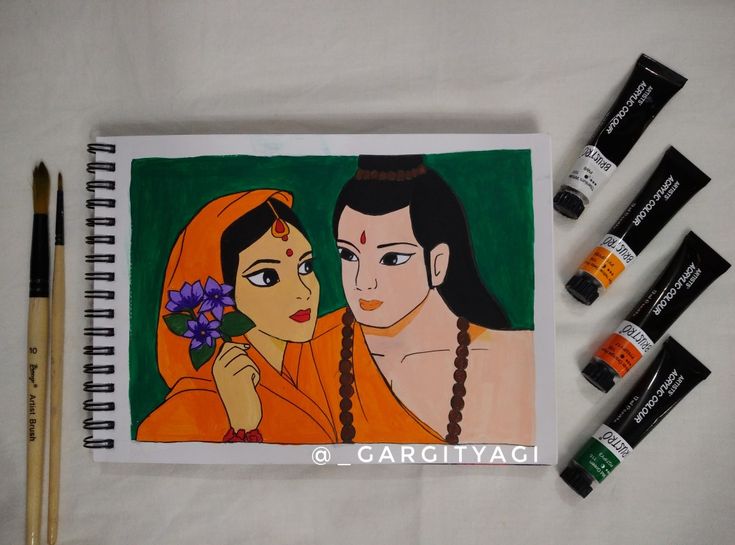 Ramayan Ram Sita Image Drawing, Sita Ram Abstract Painting, Ram Sita Acrylic Painting, Ram And Sita Mandala Art, Ram And Sita Sketch, Ram Sita Pencil Colour Drawing, Sketch Of Ram Sita, Drawing Of Ram And Sita, Ram Sita Oil Pastel Drawing