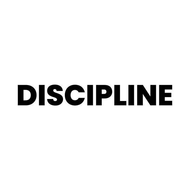 the word discipline written in black on a white background