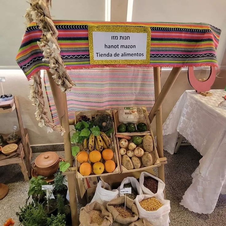 an assortment of fruits and vegetables on display