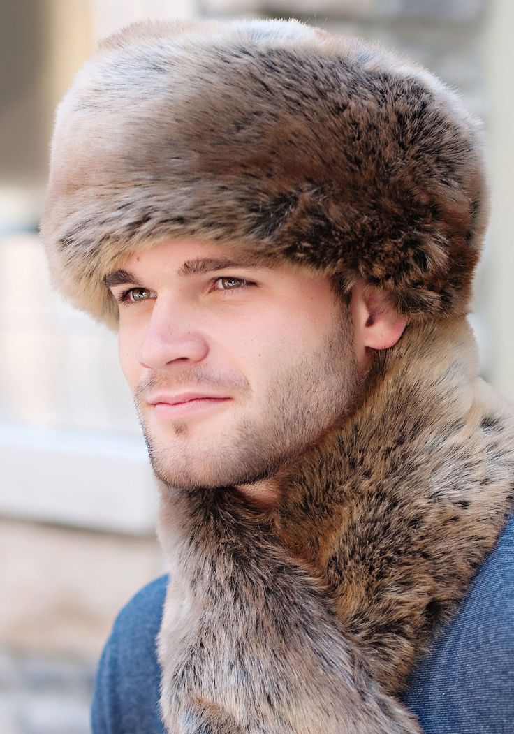 Men's  Fur Russian-Style Hat | Fabulous-Furs Russian Winter Hat, Fur Hat Men, Winter Fur Hat, Russian Hat, Mens Hats Fashion, Russian Men, Mens Fur, Faux Fur Hat, Fabulous Furs