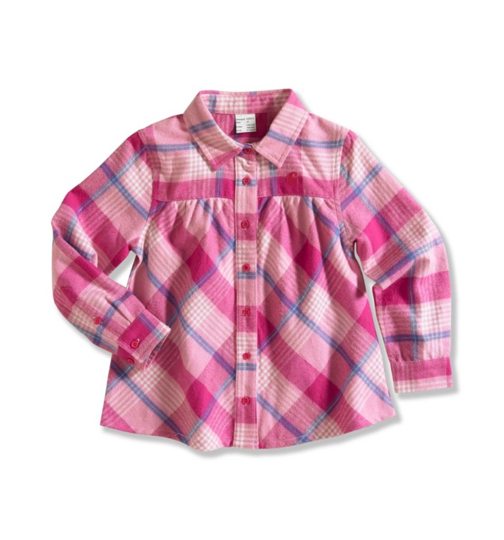 Carhartt - Product - Infant/Toddler Girl’s Cozy Flannel Plaid Shirt Sunshine Closet, Girl Flannel Outfit, Pink Flannel Shirt, Flannel Outfit, Girls Flannel, Raising Girls, Flannel Outfits, Cozy Flannel, Contemporary Outfits