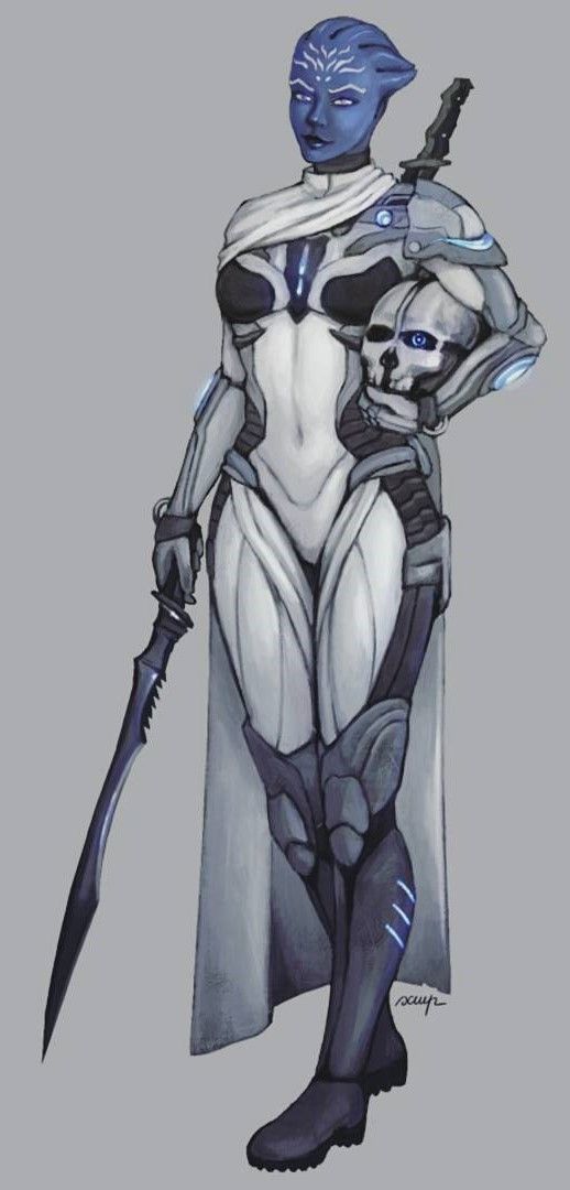 Asari Mass Effect Concept Art, Mass Effect Turian Female, Mass Effect Vanguard, Asari Mass Effect Fanart, Mass Effect Aliens, Mass Effect Asari Oc, Liara T'soni Art, Female Alien Concept Art, Vetra Mass Effect