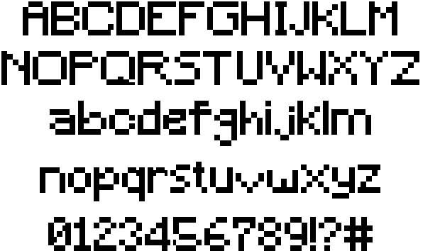 Minecraft font by Craftron Gaming | Minecraft font, Pixel font ...