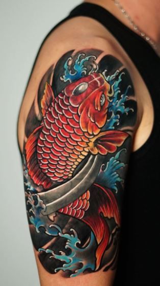 Koi Fish Tattoo Forearm, Pez Koi Tattoo, Koi Dragon Tattoo, Karp Koi, Carp Tattoo, Japanese Koi Fish Tattoo, Koi Tattoo Sleeve, Koi Tattoo Design, Koi Fish Designs