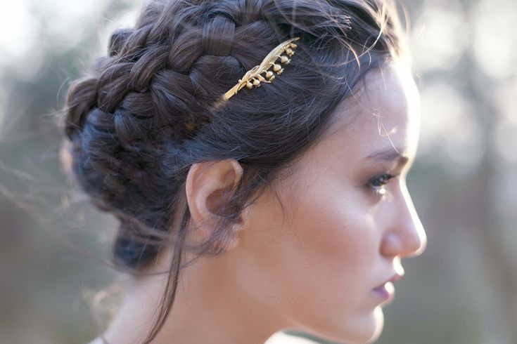 Lily of the Valley Greek Goddess Headband Grecian Crown Roman Wreath Bridal Hair Accessories Wedding Gold Headband Whimsical Fairy Tiara Roman Wreath, Athena Costume, Grecian Hairstyles, Goddess Headband, Greek Party, Gold Leaf Crown, Bridesmaid Updo, Bridal Cuff, Goddess Crown