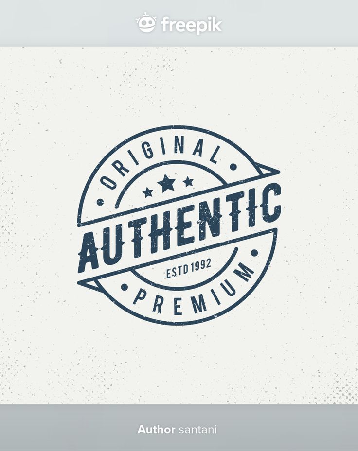 an authentic stamp with the word authentic on it