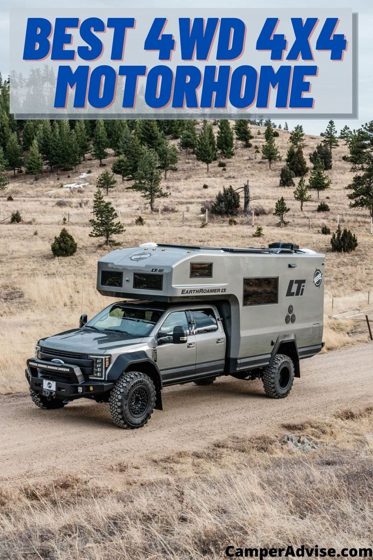 a truck with a camper attached to the back