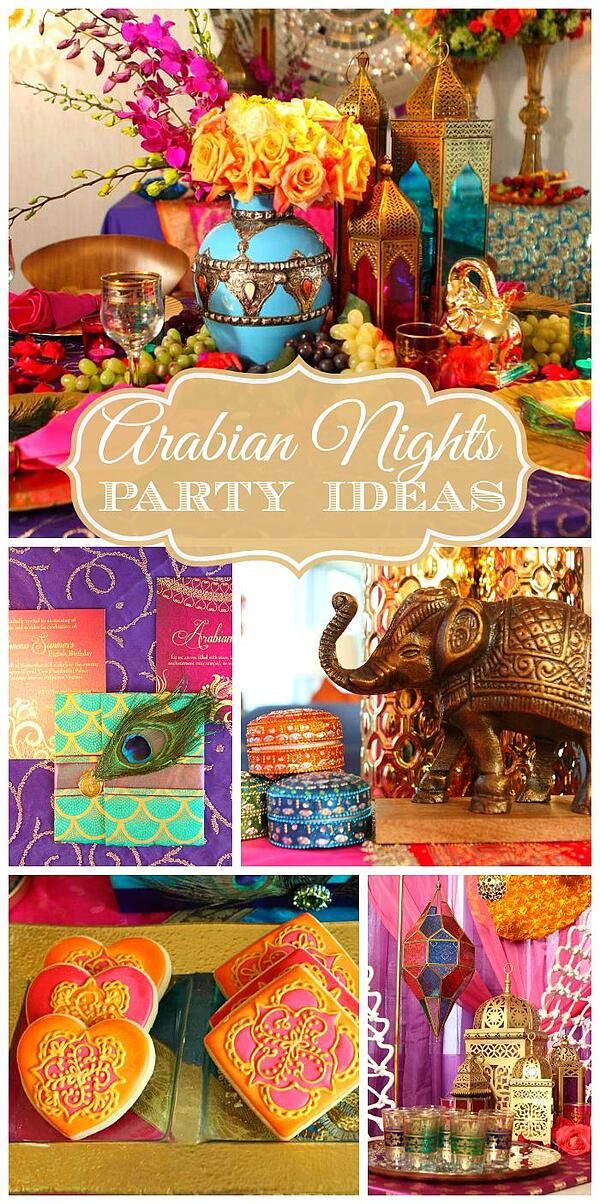 a collage of pictures with different items and decorations on it, including an elephant