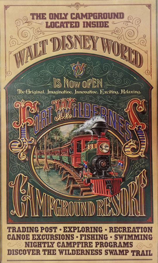 an advertisement for the walt world is shown in this poster from disneyland's early days