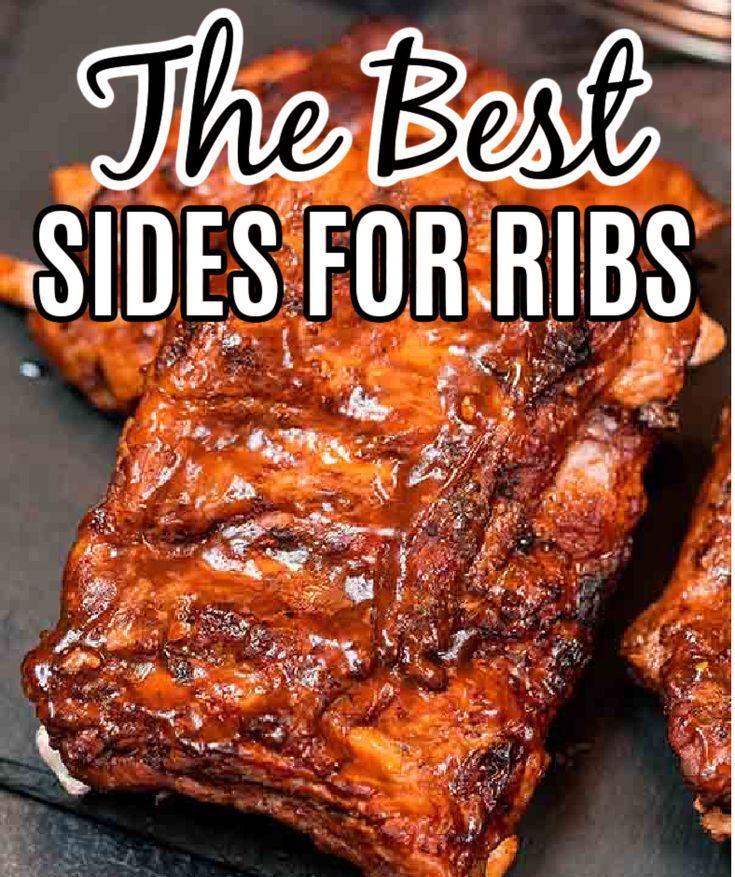 the best sides for ribs are in this postcard