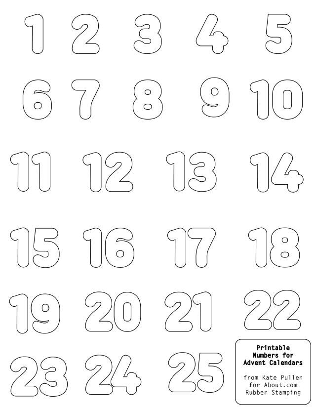 printable numbers for kids to color and cut out with the numbers in each row