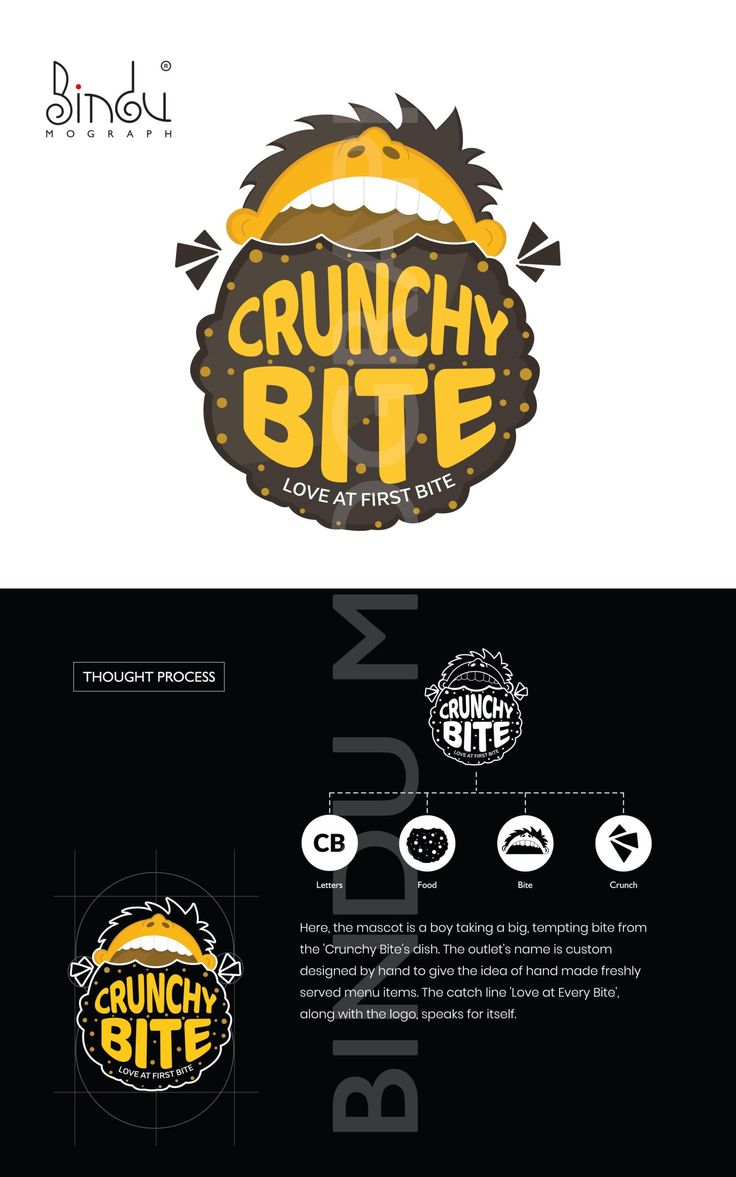 Crunchy Bite Logo Fast Food Logo Design Creative, Logo Design Fast Food, Logo Cemilan Keripik, Snack Brand Logo, Food Logo Design Inspiration Creative, Fast Food Logo Design Ideas, Snacks Logo Design, Snack Logo Design Ideas, Food Logo Design Ideas Creative