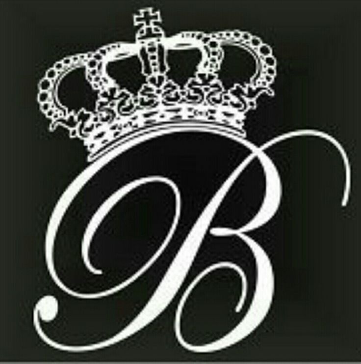 the b logo with a crown on top