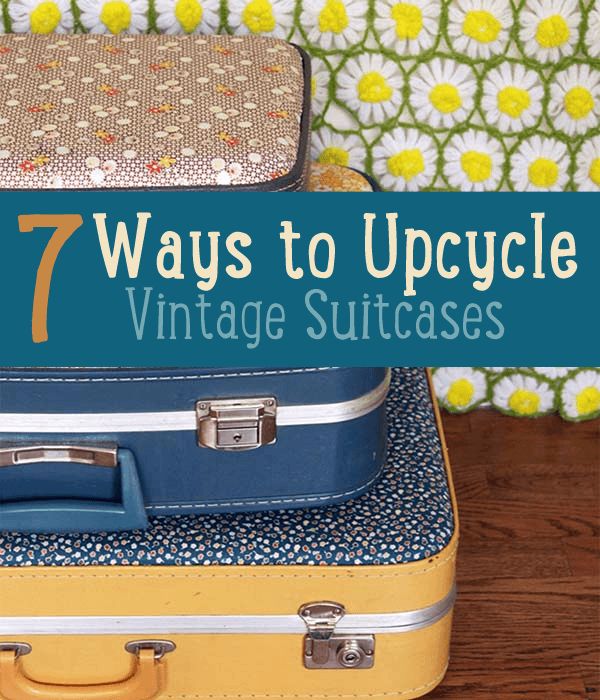 Suitcase Decor, Vintage Upcycling, Diy Suitcase, Upcycle Vintage, Diy Crafts Vintage, Old Suitcases, Vintage Suitcases, Vintage Ideas, Upcycling Ideas