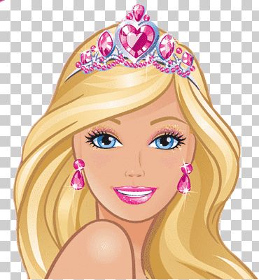 a blonde girl with blue eyes wearing a tiara and smiling at the camera png