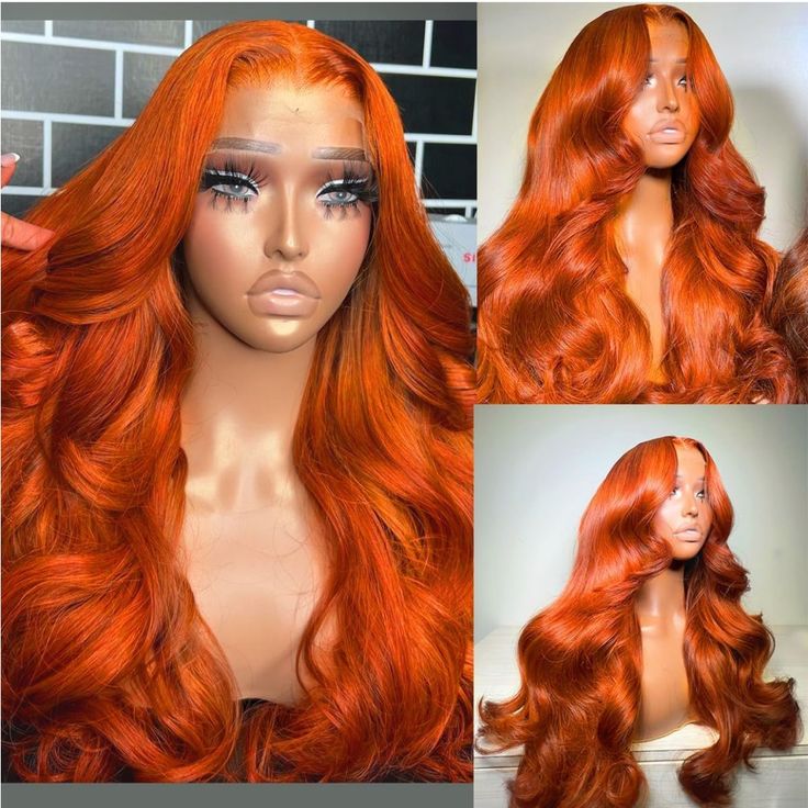 New Never Used Offer Today! Orange Frontal Wig, Black And White Wig, Blonde Ponytail, Black Hair Extensions, Hd Lace Frontal, Human Wigs, Hair Brands, Wig Human Hair, Brazilian Body Wave