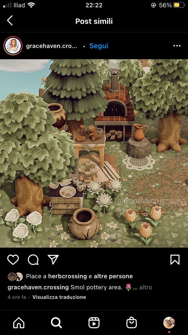 an animated image of a house in the woods